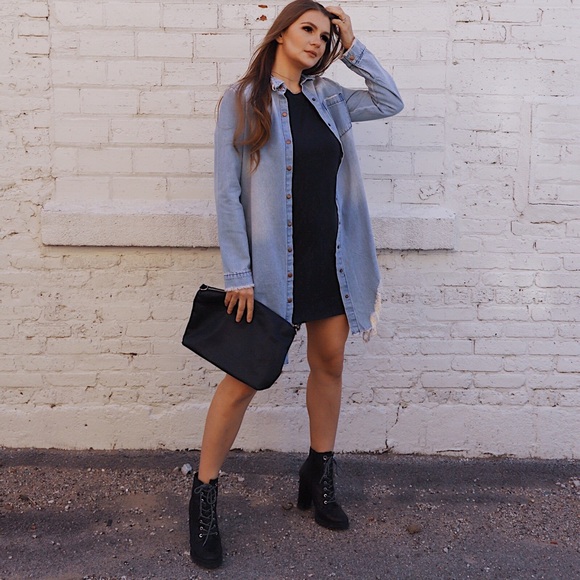 NWT Black t-shirt dress - Picture 5 of 9